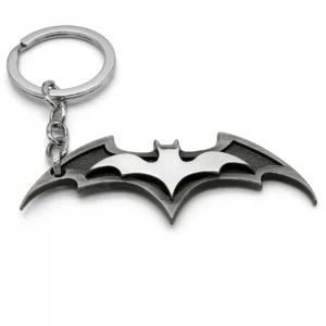 Batman Logo Keychain Metal Bat Symbol for Boys