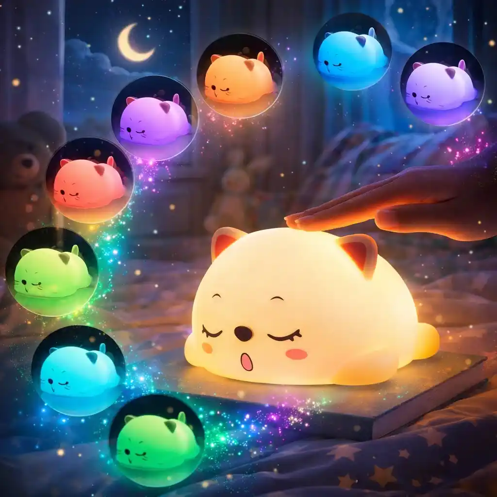 Cat Night Light for Bedroom