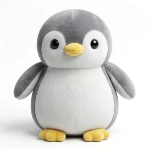 Grey Penguin Soft Toy