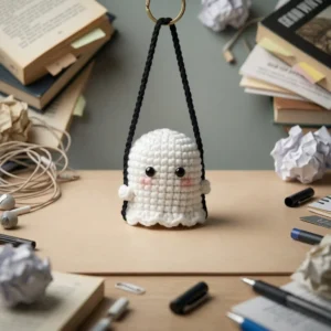Handmade Crochet Ghost Decoration Gift