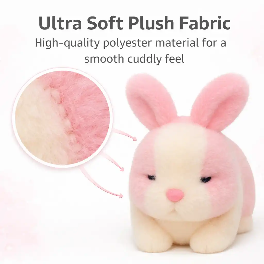 Cute Pink Rabbit Teddy Toy Valentine Gift (25 cm)