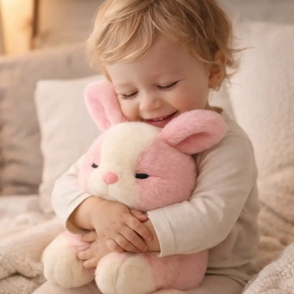 Cute Pink Rabbit Teddy Toy Valentine Gift (25 cm)
