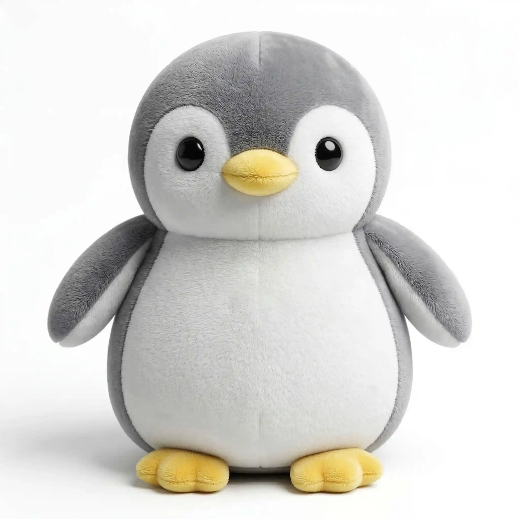 Grey Penguin Soft Toy