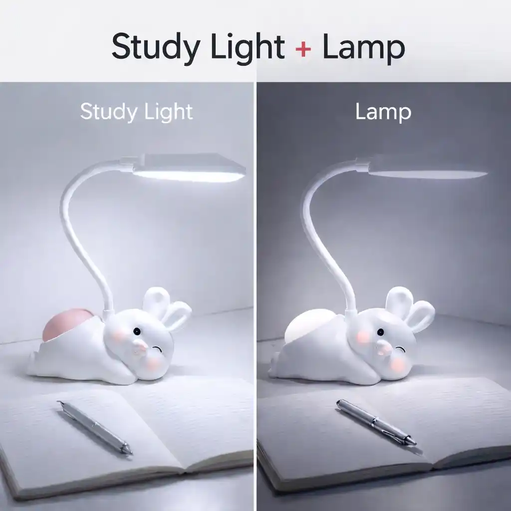Kids LED Rabbit Study Lamp night light - Image 2