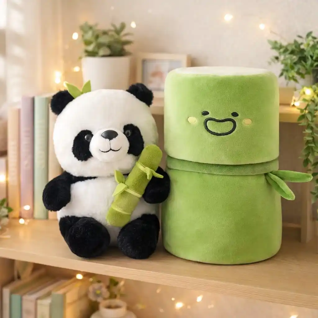 Panda soft Toy in Bamboo