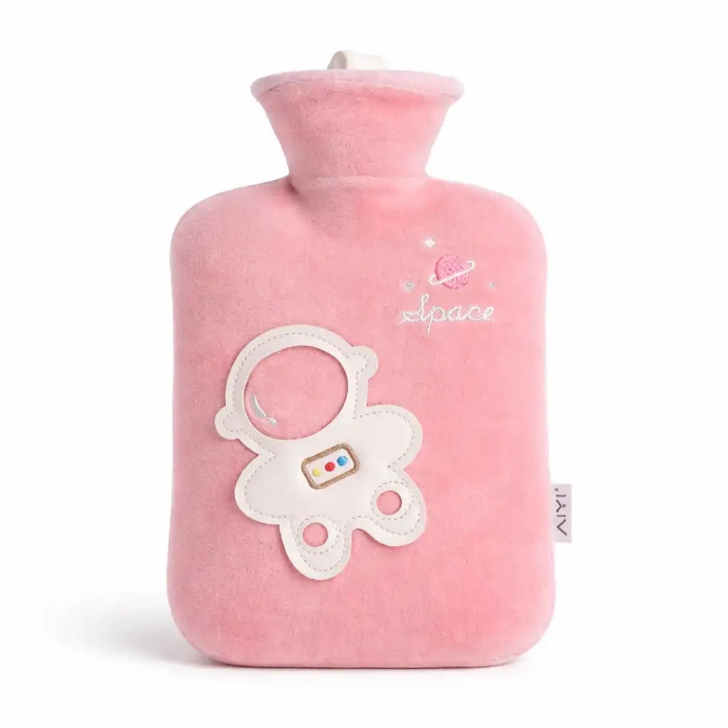 Pink Rubber Hot Water bag for Period Pain Relief pink color