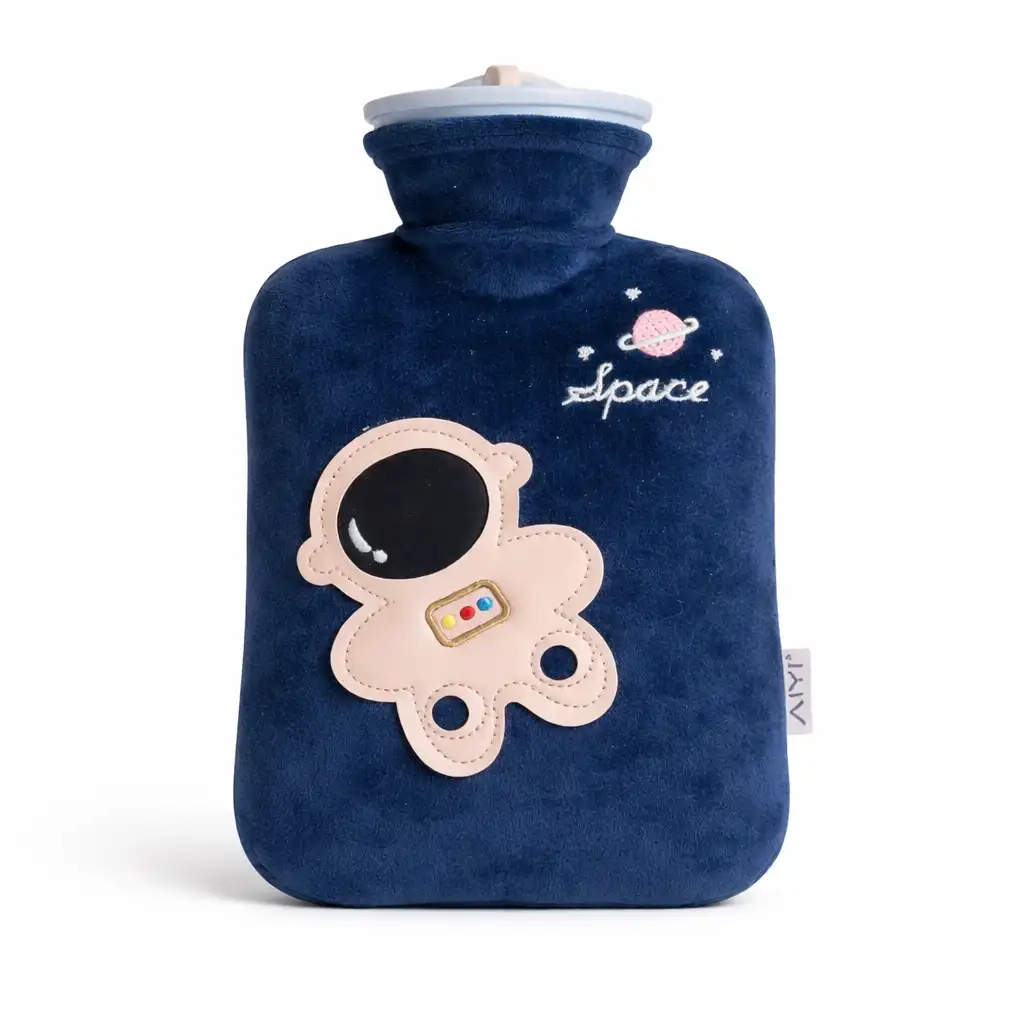 Pink Rubber Hot Water bag for Period Pain Relief blue color