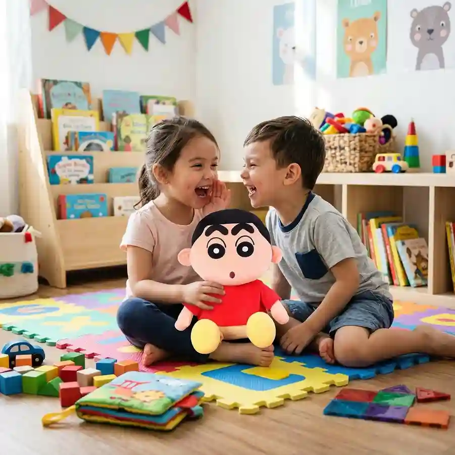 Shinchan Soft Toy 25cm Cute Plush Toy for Kids