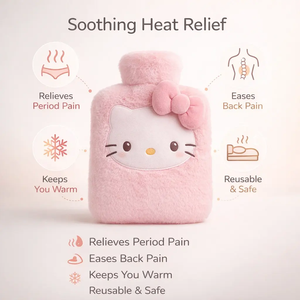 Soft Cover Hot Water Bag for Pain Relief