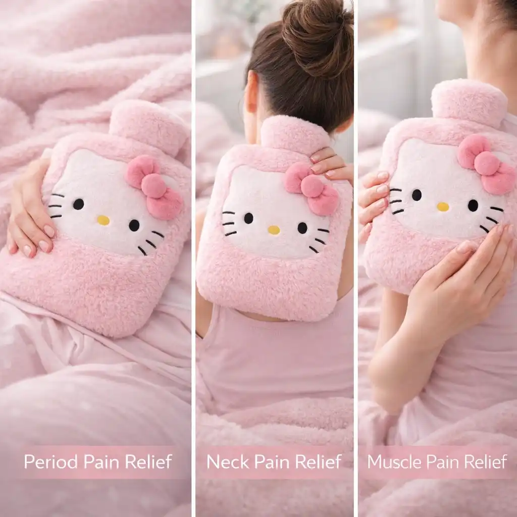 Soft Cover Hot Water Bag for Pain Relief - Image 2
