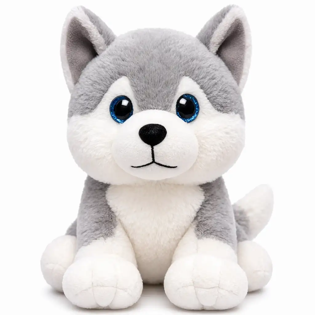 Soft Toy Dog Husky – 35cm Cute Stuffed Puppy