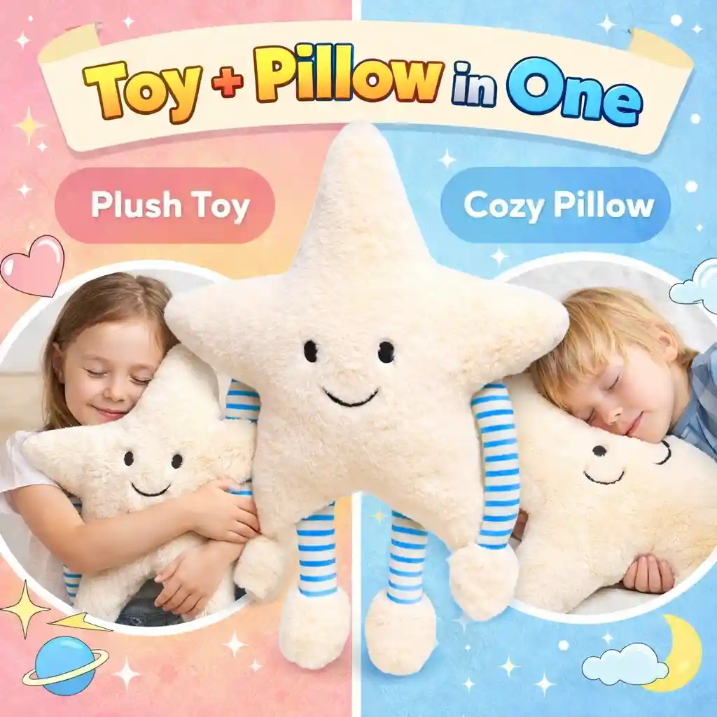 Star Soft Pillow Plush Toy Cute Star Toy for Kids