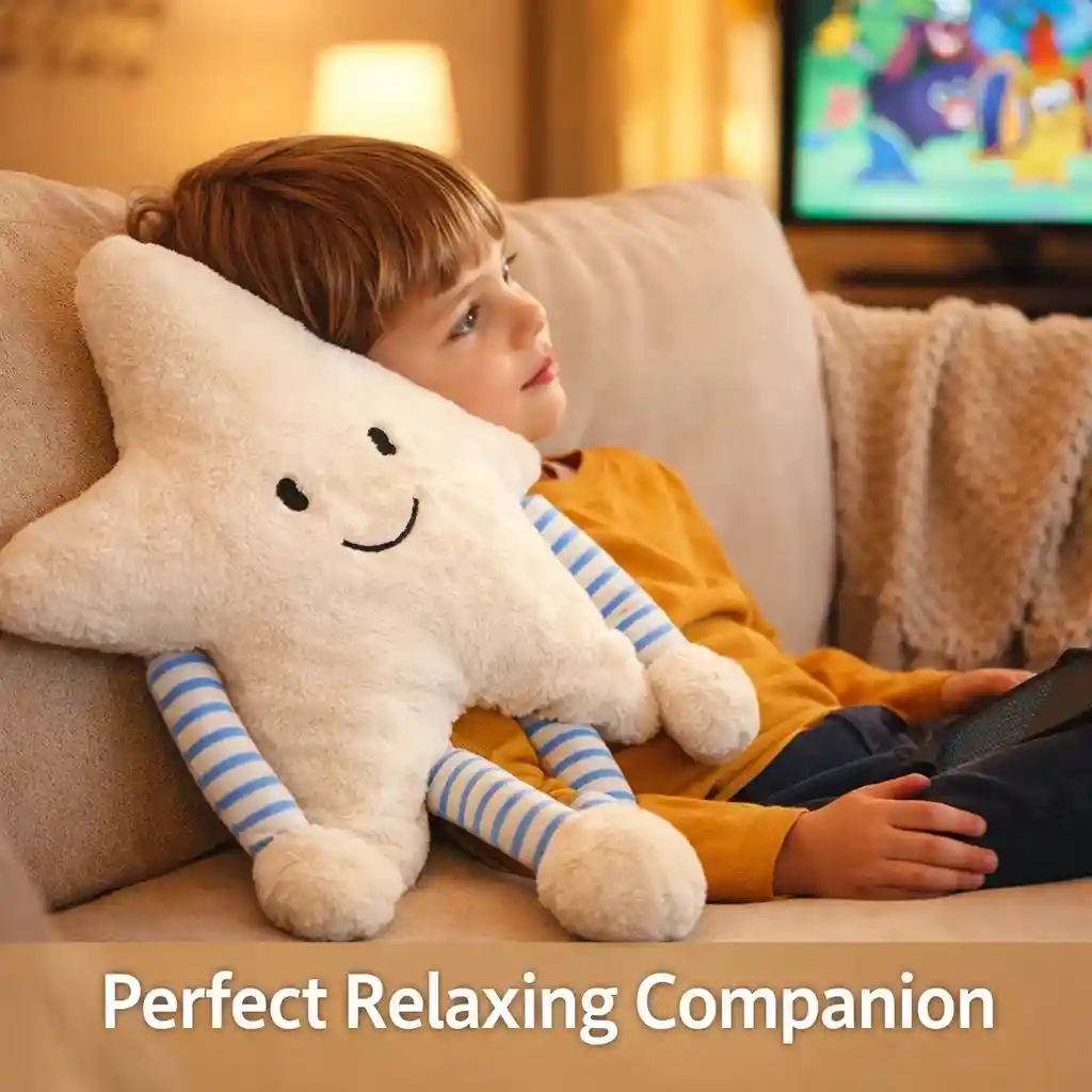 Star Soft Pillow Plush Toy Cute Star Toy for Kids