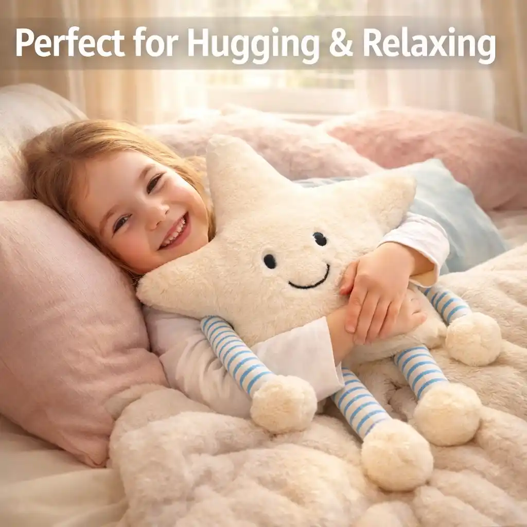 Star Soft Pillow Plush Toy Cute Star Toy for Kids