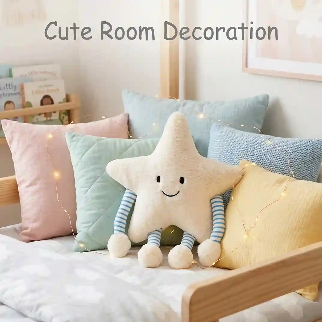 Star Soft Pillow Plush Toy Cute Star Toy for Kids