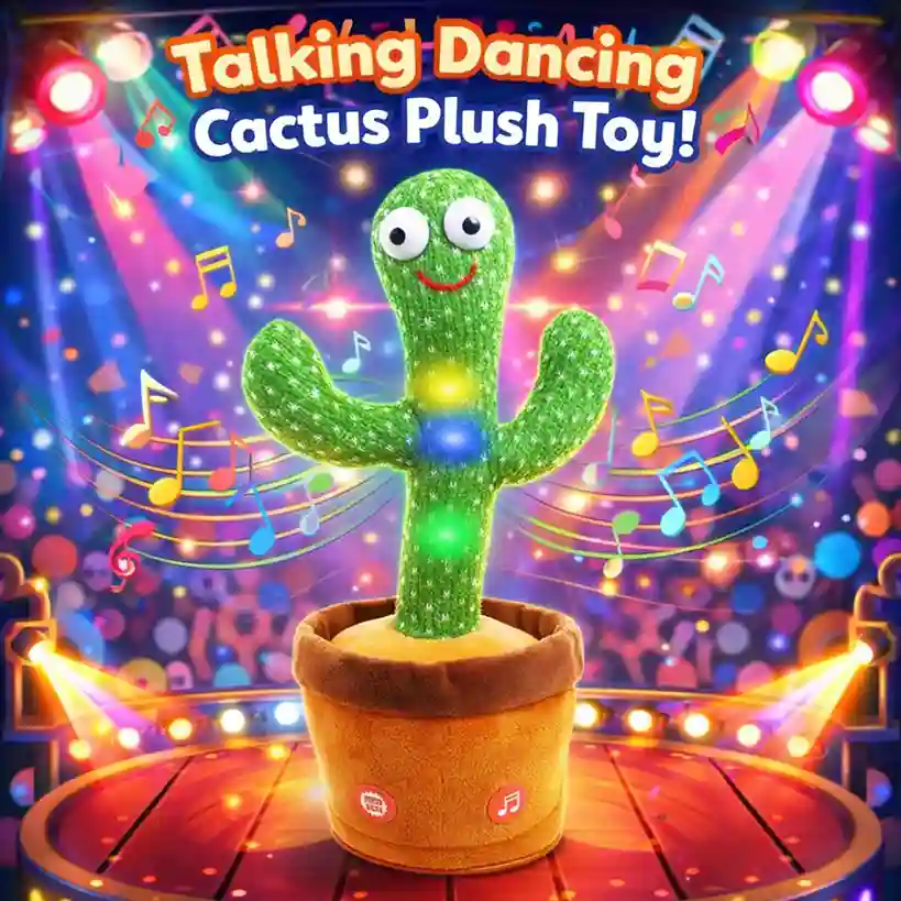 Talking Dancing Cactus Toy –Musical Repeating Toy