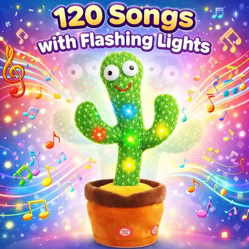 Talking Dancing Cactus Toy –Musical Repeating Toy