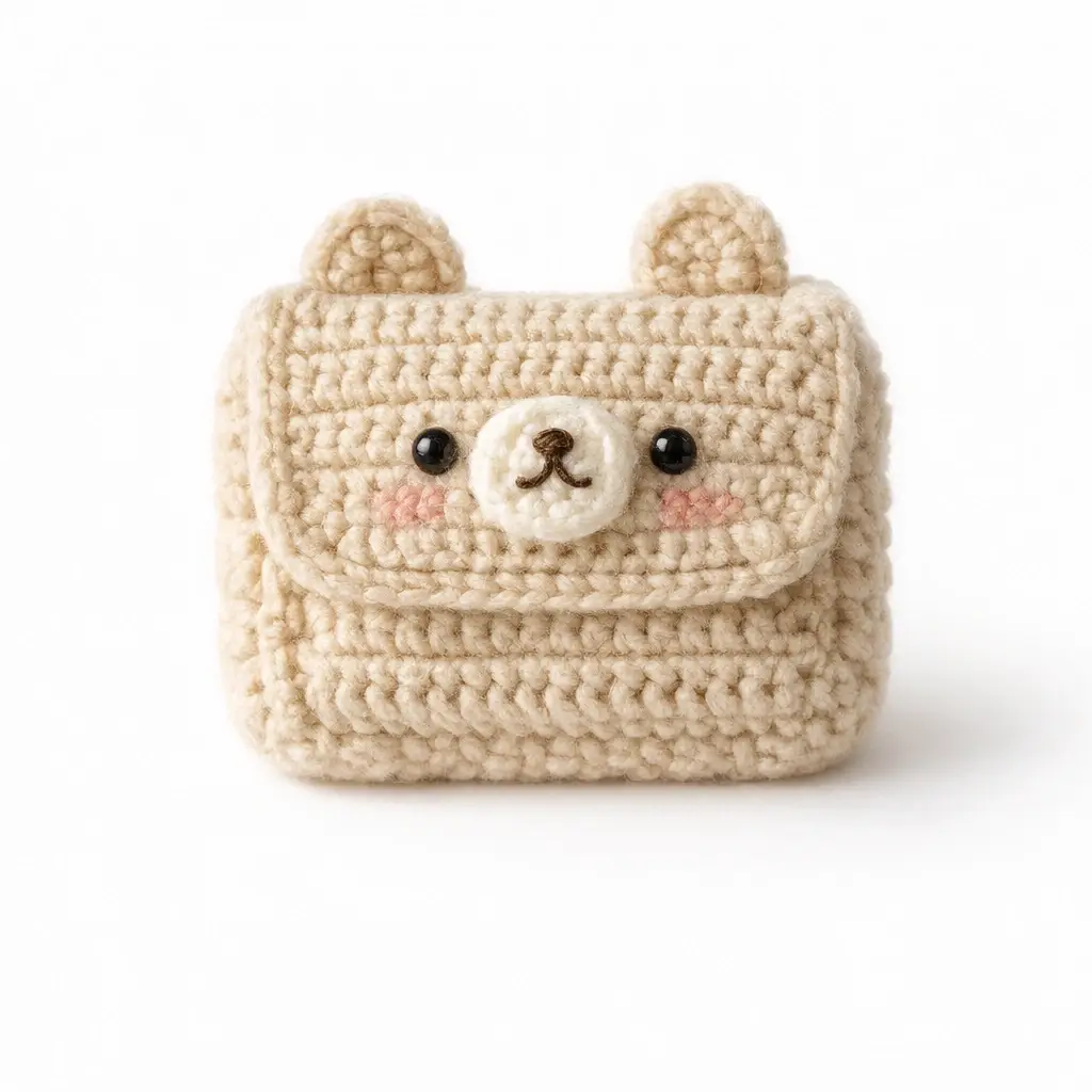 Cute Crochet Wallet Pouch Handmade Amigurumi