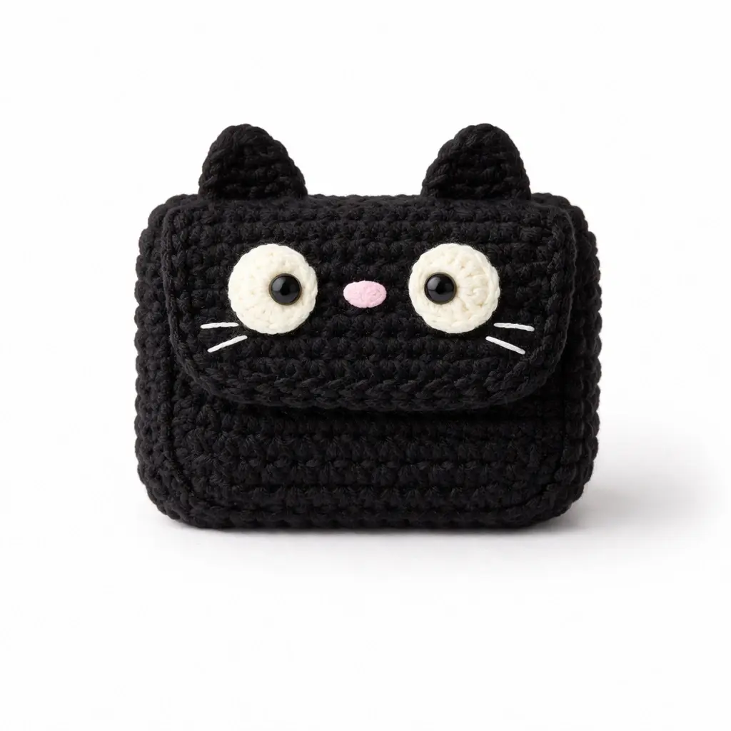 Cute Crochet Wallet Pouch Handmade Amigurumi