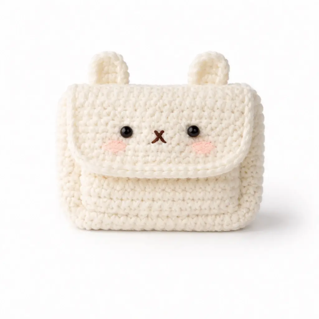 Cute Crochet Wallet Pouch Handmade Amigurumi